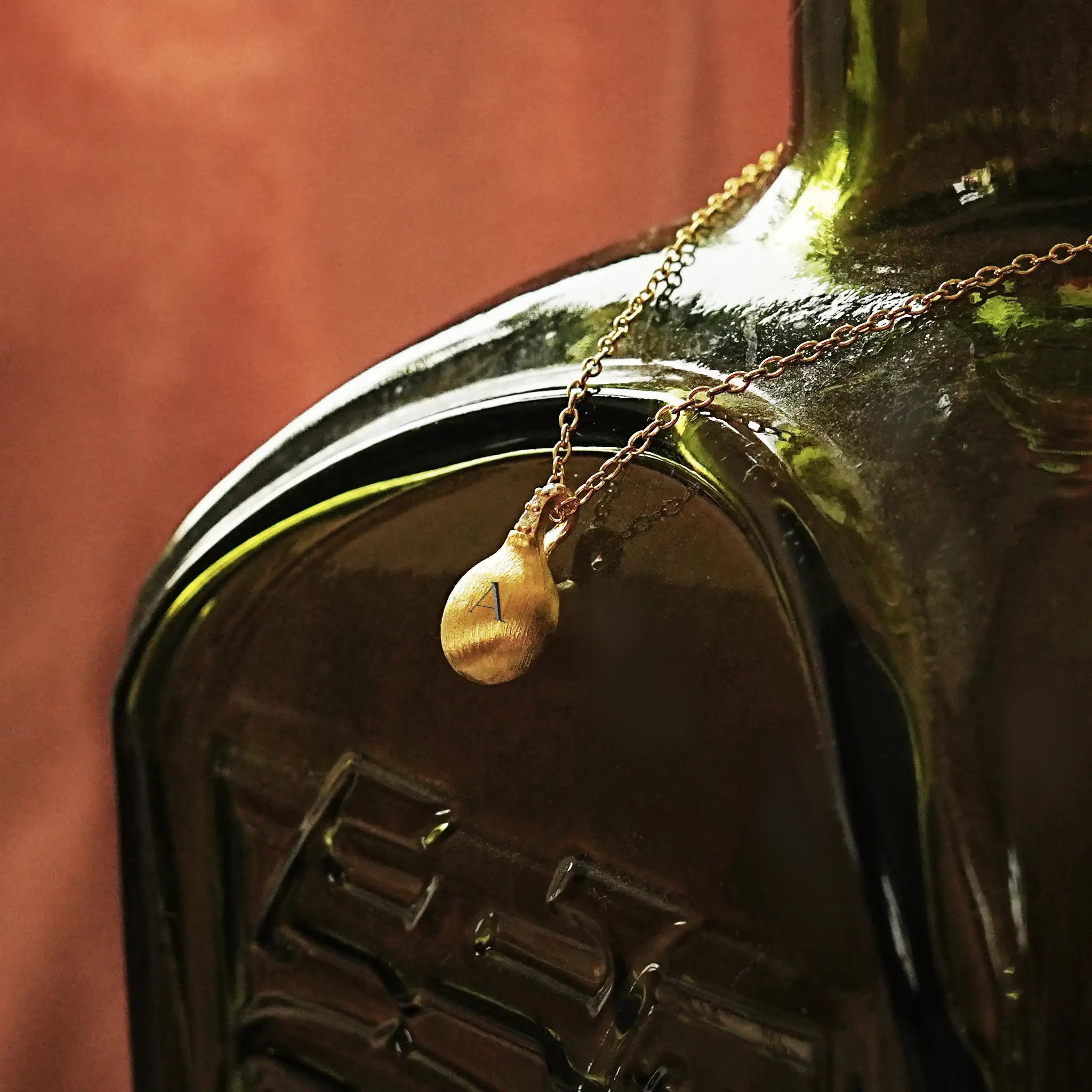 initial necklace gold on sterling silver uk