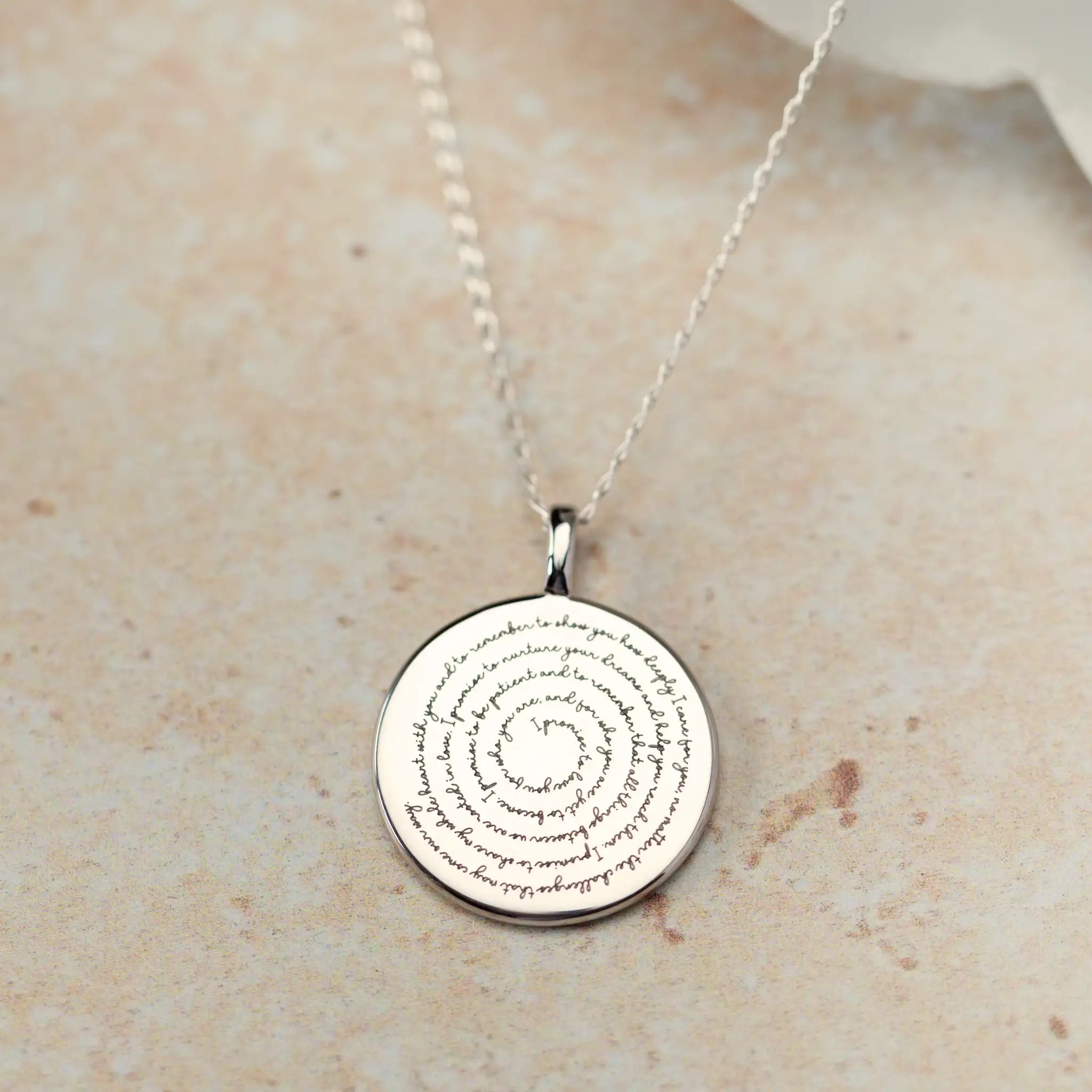 Secret Message Necklace · Hidden Message Pendant · Sterling Silver