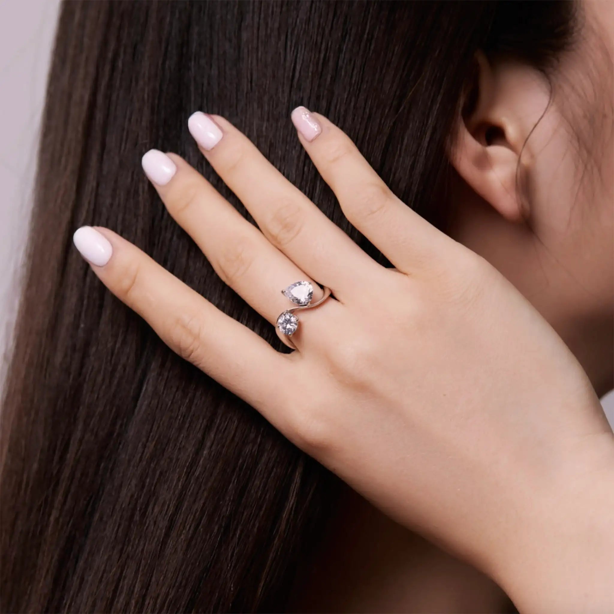Elegant toi et moi rings uk