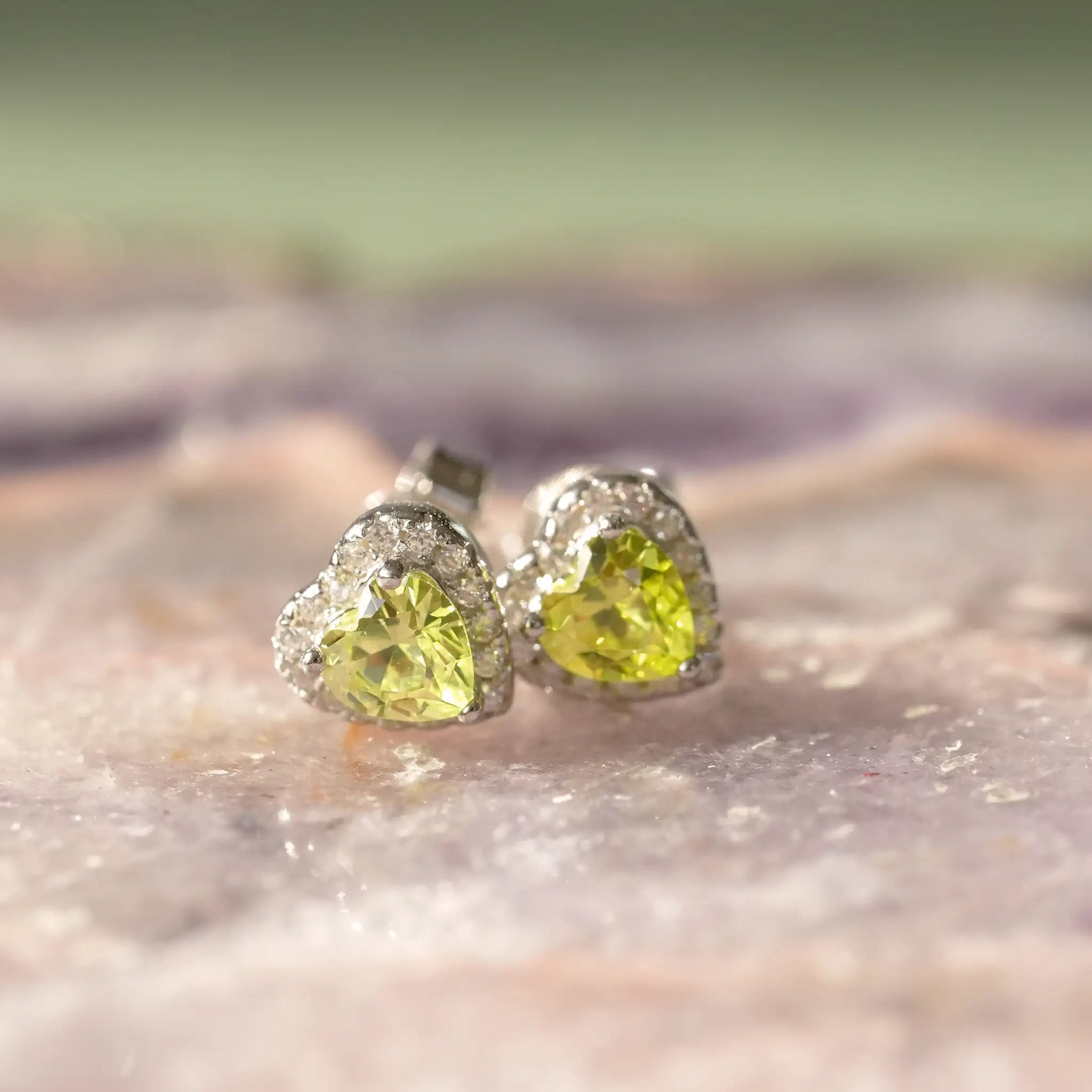 August Birthstone Earrings Peridot Treatfully