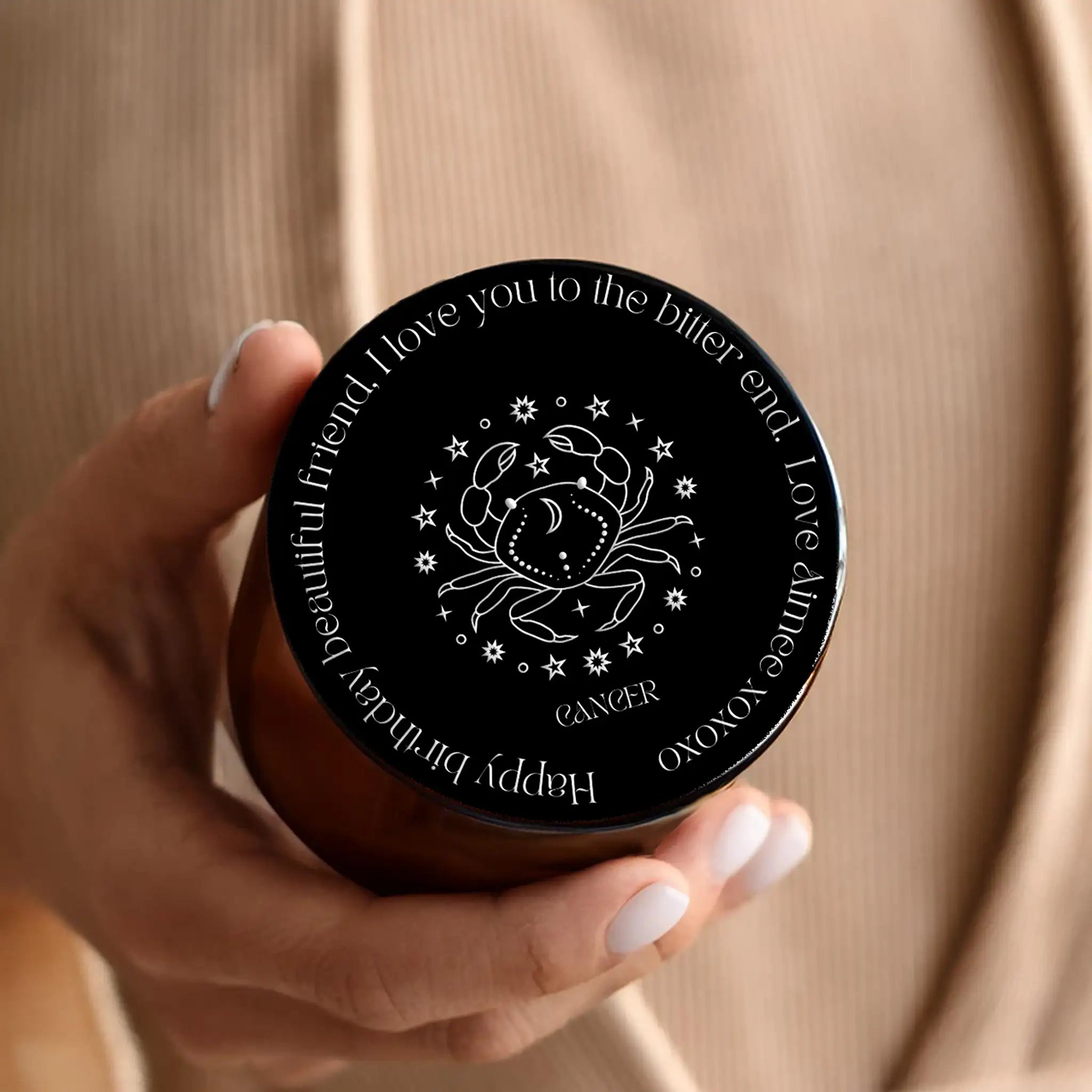 Cancer Candle - Horoscope Candle - Personalised Cancer Gifts, gifts for cancers UK