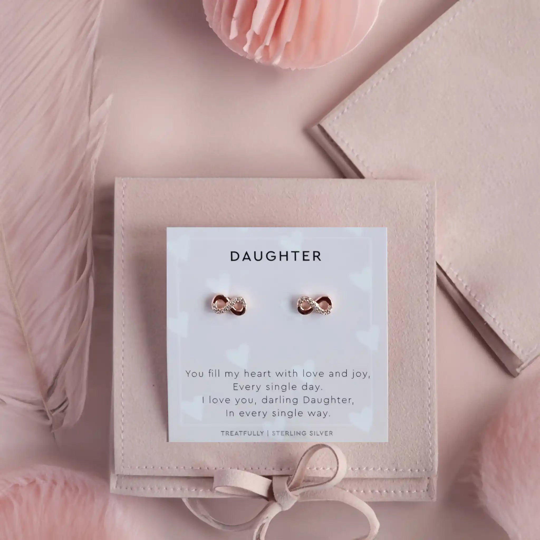 Daughter earrings sterling silver