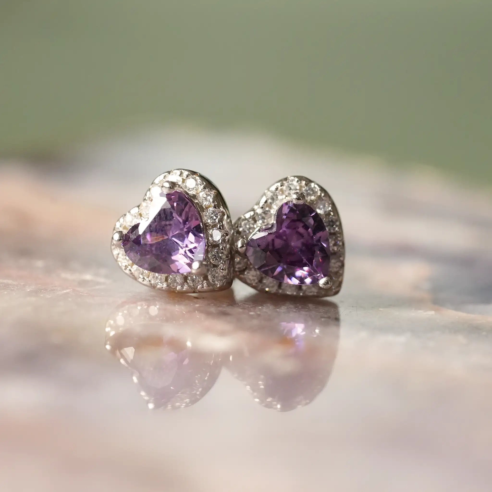 June Birthstone Earrings Sterling Silver Treatfully Alexandrite